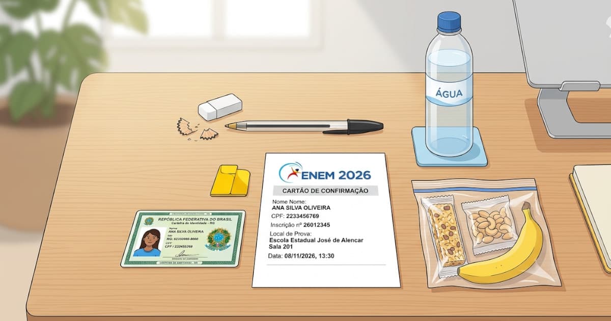 O que Levar no Dia da Prova do ENEM 2026: Guia de Regras e Documentos Permitidos