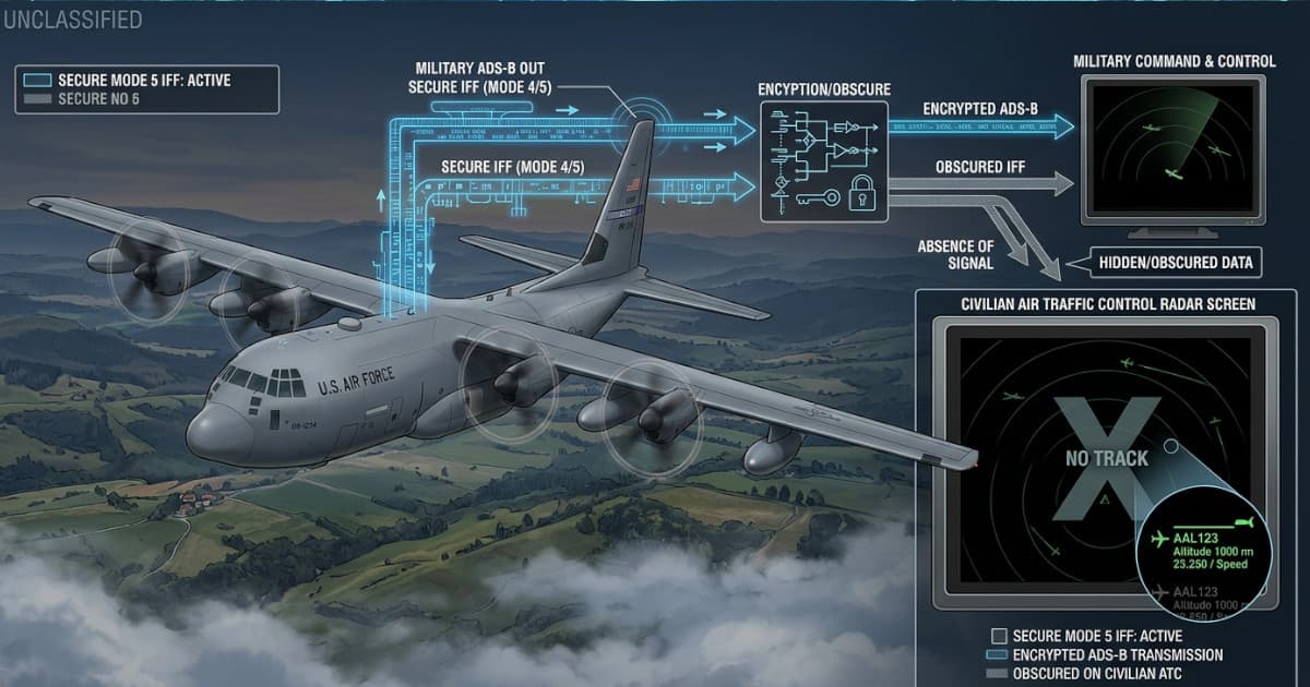 Por Que o C-130T Não Aparece no Flightradar24? Entenda o ADS-B Militar e Voos Baixos